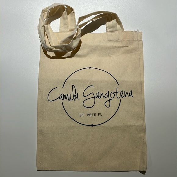 NWOT - Camila Gangotena Reusable Canvas Bag - Picture 1 of 3